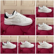 Kasut lelaki D5G hole logo designs leather sneakers shoes