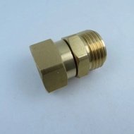 3/4 GHT Garden Hose Rotary Adapter Solid Brass Hose Connector Adapters