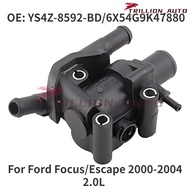 Car Thermostat Housing Water Outlet for Ford Focus Escape 2000-2004 2.0L YS4Z-8592-BD/6X54G9K47880