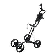 [tenlzsp0bc] Golf Push Cart Multifunctional Folding Professional Quick Fold 4 Wheel with Brake with 