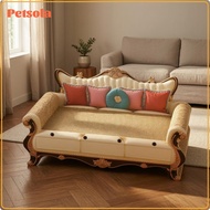 petsola Raised Backrest Sofa Cat Scratcher Corrugated Paper Cardboard Cat Couch Dense Surface Pet Fu