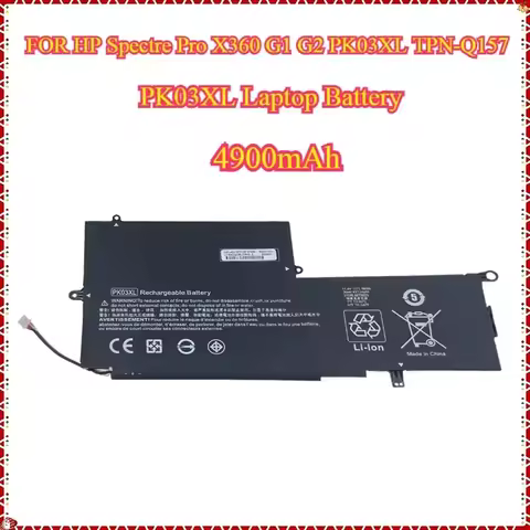 HOT SALE PK03XL Laptop Battery For HP Spectre Pro X360 G1 G2 13 TPN-Q157 HSTNN-DB6S 788237-2C1 78823