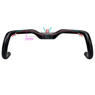 lift 20mm gravel 12 degree carbon fiber bicycle handlebar,33/34/35/36/37cm T1000 bike fit in UCI