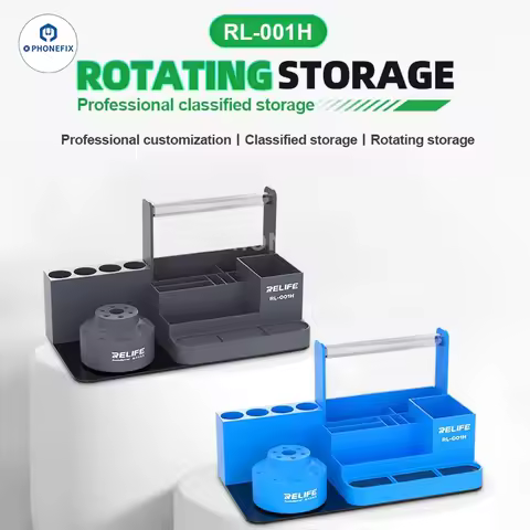 RELIFE RL-001H Rotating Storage Professional Classified Rack for Mobile Phone Screwdriver Tweezer Wi