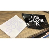 Plate Motor 2D Tanam + Sticker Depan