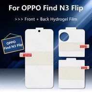 Front Back Hydrogel Film For Oppo Find N3 Flip Soft Screen Protector Side Hinge Sticker Film Side Edge Protective Film For Oppo FindN3 Flip N3Flip