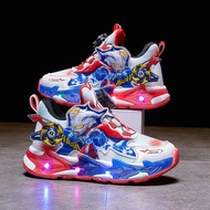 [YY] Luminous Boys Shoelace Light Boys Shoes Luminous Children Shoes Boys Shoes Cartoon Sports Shoes