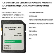 FOR Skoda SD Card GEN1 MIB1 GPS Octavia Amundsen SD Card Sat Nav Maps (2020/2021 UK & Europe Maps Ne
