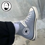 Co 1970s Light Grey Blue Grey High and Low Top Men's and Women's Canvas Shoes FWYB
