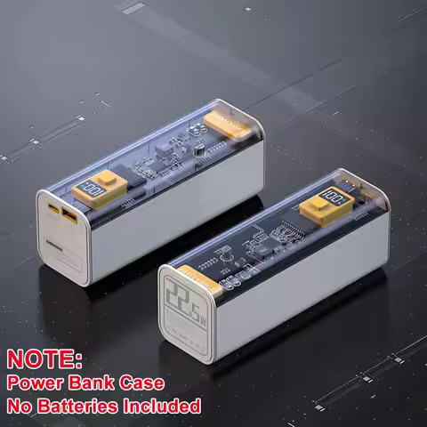 DIY Power Bank Case Battery Charger Box Portable LCD PD22.5W Dual-Direction Fast Charging Box for 8 