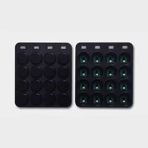 QMK Mini 4x4 Keyboard Low-profit Mechanical Switches 16keys Shortcut Key Simple MIDI Controller Nump
