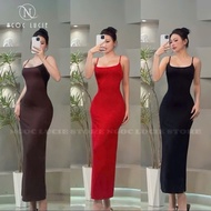 D1030 - Basic Bozip Bodycon Dress - Ngoc Lucie