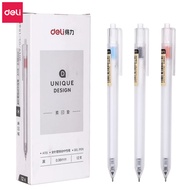 Combo 10 Bút Gel Hot Trải Nghiệm Deli Các Loại A575 A057B Thiết Kế Vỏ Trong Suốt Ngòi 0.5mm Ngòi Trơ