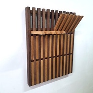 Wall-Mounted Organizer - for shoes and clothes. dark and natural OAK