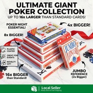Giant Jumbo Poker Card A4 Size Full Deck Oversized High Quality Casino Playing Cards Big Size Poker
