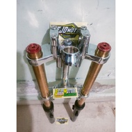 Sok Shockbreaker ninja as gold preload pnp Rx king kombinasi segitiga full chrome tabung sok hitam