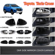 Toyota Yaris Cross 2023-2025 Carbon / Glossy Black / Chrome Side Mirror Cover Accessories
