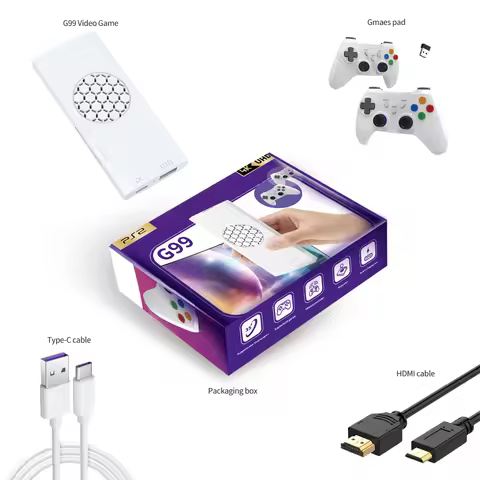 G99 Retro TV game console over 35 emulators For PS2games 4k UHD image output 3D games wireless contr