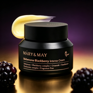 MARY&MAY Idebenone Blackberry Intense Cream 70g ครีมต่อต้านอนุมูลอิสระ ผสมไอเดเบนอน สารสกัดบลัคเบอร์