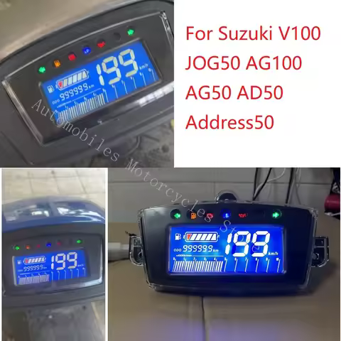 Digital Meter For Suzuki Address V100 JOG50 AG100 AG50 AD50 Address50 Motorcycle Speedometer RPM Tac