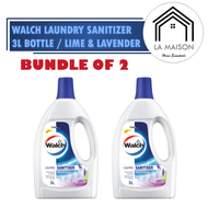 [Bundle of 2] Walch Laundry Sanitiser 3L Lime & Lavender
