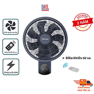 Quạt treo tường điện tử Mitomo FTT-60HE, sử dụng bạc đạn hoạt động siêu êm, công suất 60W mạnh mẽ - 