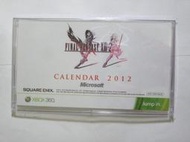 ★露天電玩雜貨店★ XBOX360   Final Fantasy XIII-2 ~2012限量桌曆 預約特典,[不含遊戲]~B