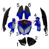 COVER SET YAMAHA NOUVO LC 135 ORIGINAL HONG LEONG YAMAHA BLUE/SILEVR PARTS BODY MOTOR PARTS GENUINE 