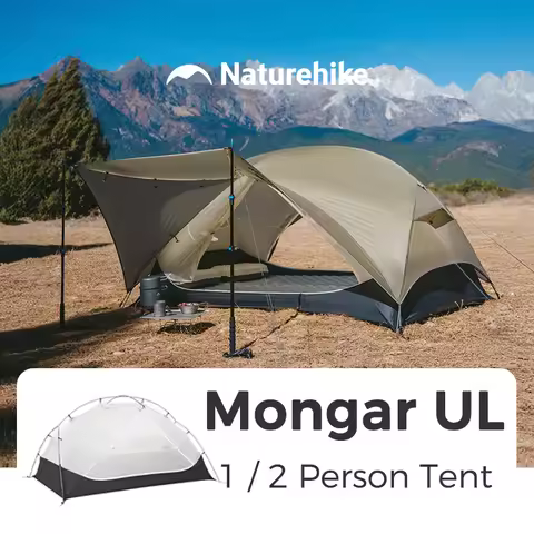 Naturehike Mongar 2 UL/PRO 1-2 Person Backpacking Tent Nylon Waterproof Ultralight Travel Trekking S