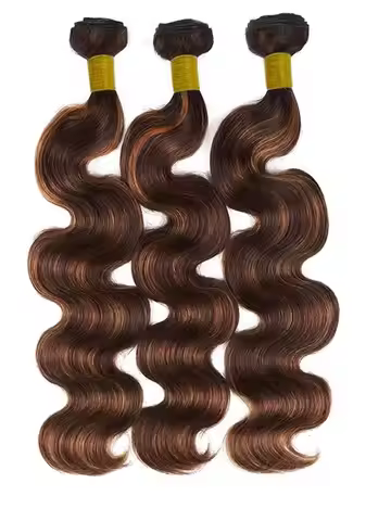 1B/30 Ombre Body Wave Bundles Human Hair With Frontal Unprocessed Virgin Hair Brazilian Brown Colore
