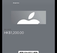 Apple Store 禮品卡金 1200