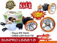 Sunpro Headlamp LED Senter Kepala LED Sunpro SL8818 35 Watt Senter LED Dimmer