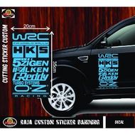 Car Cutting Sticker - Car Cutting Sticker List Strip Door Body Sponsor Racing WRC HKS 5ZIGEN FALKEN 
