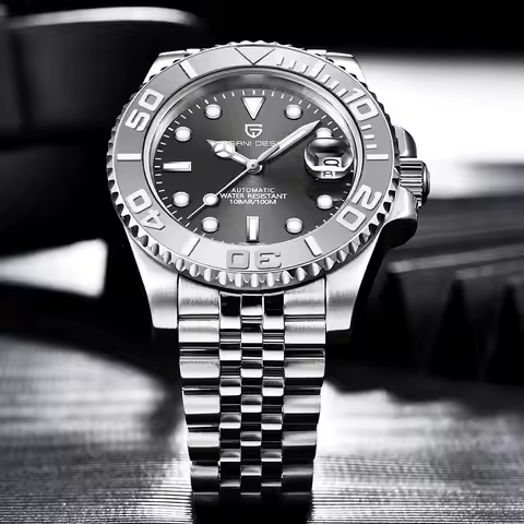 New 1651 PAGANI DESIGN Ceramic bezel Men's Watch 40MM Mechanical Watch Sapphire Glass Stainless Stee