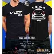 Honda Jazz GK5 Car T-Shirt Rear Cambergang Silhouette Automotive Clothing