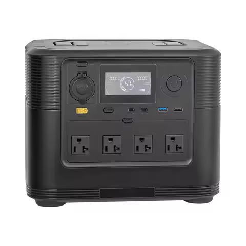 Portable Power Station, 1800W Solar Generator Power Station