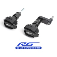 YAMAHA R6 ปี 2006-2016 บาร์ป้องกันการตกหล่นแบบ T ป้องกันการตกหล่นของเครื่องยนต์และส่วนบนของรถจักรยาน