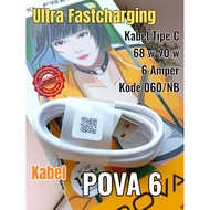 TECNO POVA 6 Ultra Fastcharging 70 Watt Data Cable, Original 6 Ampere Fast Charging