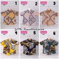 Baju Kemeja Batik Budak Kanak-Kanak Kids Lelaki Sedondon Dewasa dan Family