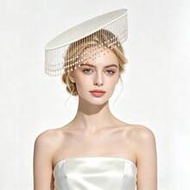 Fascinators Hats For Women Tea Party Cocktail Fascinator Flat Kentucky Vintage Funeral Derby Hat Wit