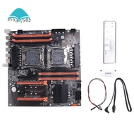 X99 Dual CPU Motherboard+SATA Cable+Switch Cable+Baffle+Thermal Grease LGA 2011 DDR4 Support 2011-V3