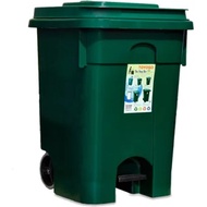 TOYOGO STEP BIN WITH WHEEL 50L 1011 L45XW42XH58CM