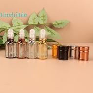 [TinchitdeS] 3ml Roll On Glass Bottle   Container Gold  Empty Refillable Mini Roller  Bottle [NEW]