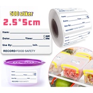 500pcs Food Label Waterproof Sticker Date Lizard Food Storage Label Date Label Contents