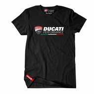 เสื้อยืดแขนสั้นคอกลมคอตต้อนคอกลมเสื้อยืด พิมพ์ลาย Ducati Performance Motorsport Racing Team ขนาดใหญ่ 4XL 5XLS-5XLCotton