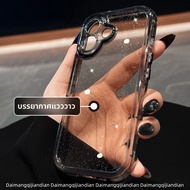 DAIMANG | เคสโทรศัพท์ใสพร้อมถุงลมนิรภัยสีดำสำหรับ iPhone 16 Pro และ 16 Pro Max