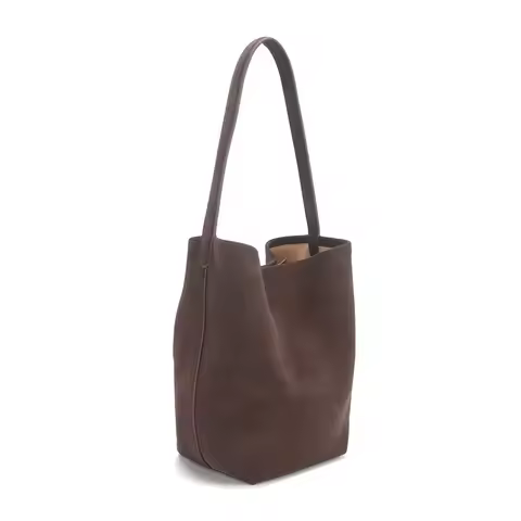 Suede chamois Tote Bag Reverse Suede Large Capacity Suede One Shoulder Bucket Bag 2025 luxury bag