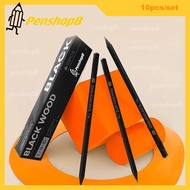 penshop8 10Pcs HB Pencil Set Box Graphite Pencil ECO25-HB Hard Pencil Stationary