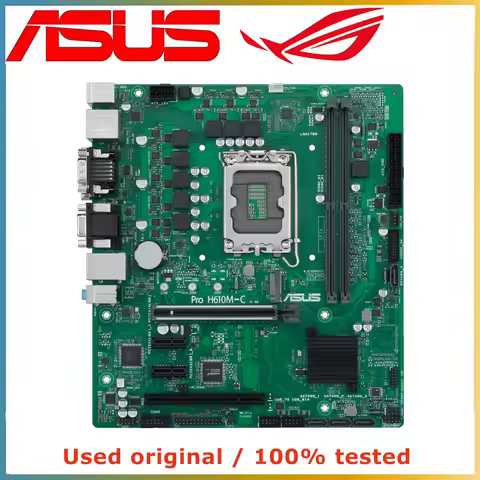 For ASUS Pro H610M-C/CSM LGA1700 H610 mATX Motherboard DDR4