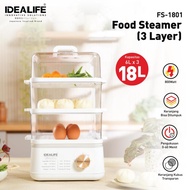 IDEALIFE - Food Steamer – Food Steamer (3 Layers) - FS-1801